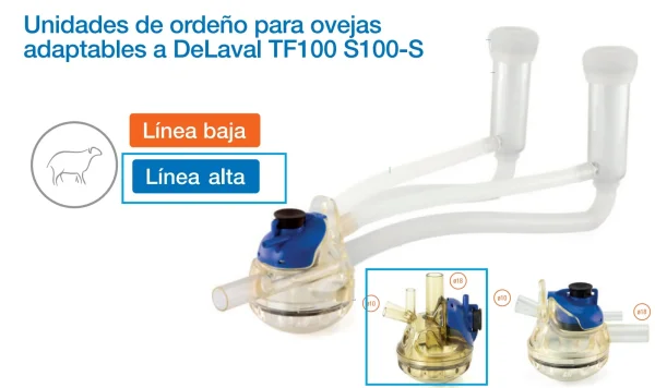 Punto de ordeño completo adapt. Delaval S100 Linea Alta y Linea Baja