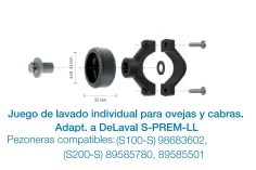 Recambios y Piezas para Juego de Lavado individual adapt Delaval S-PREM-LL para S100 Y s200