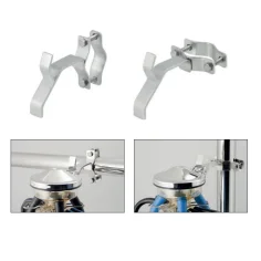 Soporte de acero inoxidable para sujeccion de equipos de ordeño