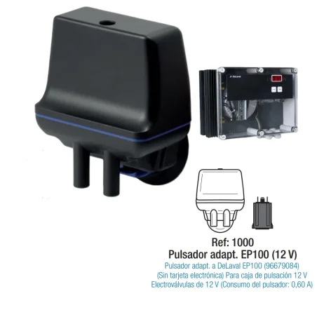Pulsador electronico adapt. Delaval EP 100 para caja central de pulsacion