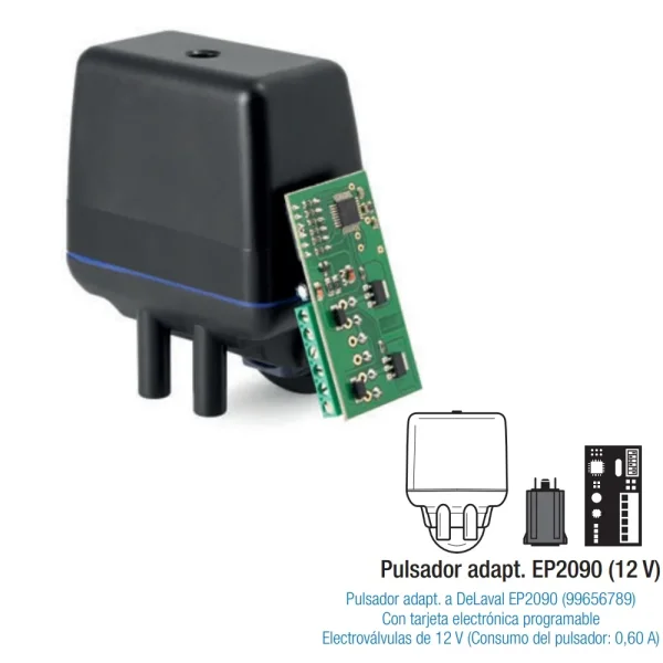 Pulsador electronico adapt. Delaval EP 2090 con tarjeta independiente (12v /24v) 99656789