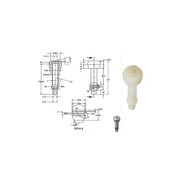 SILICONA PEZONERA PARA MAQUINAS DE ORDEÑO GALIA MODELO CORTO