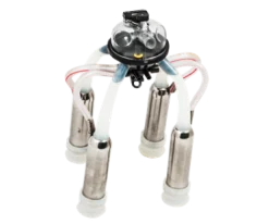 Punto de Ordeño Completo para Vaca 400cc con pezoneras en silicona y protector de acero inoxidable 