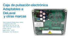 Caja de pulsacion para los pulsadores de la sala de ordeño