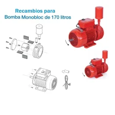 Recambios bomba de vacio para carro de ordeño , ordeñadora portatil