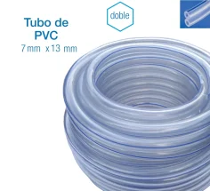 Manguera de aire gemela PVC Ø 7x13 mm (pulsacion)