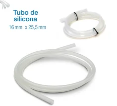 Manguera silicona para leche 16x27 - Punto de ordeño a tuberia o cantara