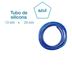 Manguera silicona azul para leche 14x25 - Punto de ordeño a tuberia