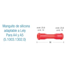 Manguito de silicona adaptable a Lely  Para A4 y A5 (5.1003.1302.0)