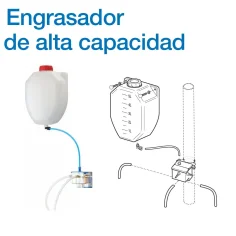 Engrasador de alta capacidad para bombas de vacio