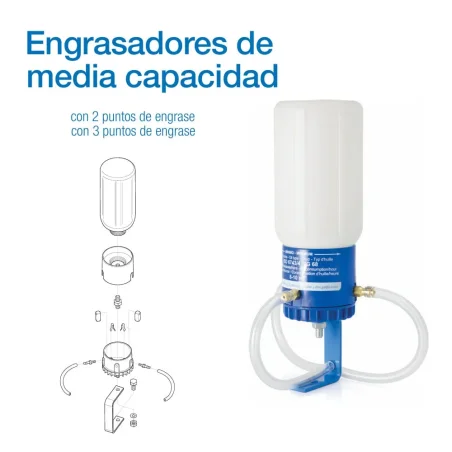 Engrasador de media capacidad para bombas de vacio