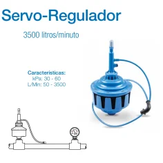 Servo - regulador de vacio grande 3.500 l/min