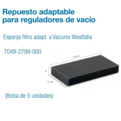 Esponja filtro - servo adapt.  westfalia  (70492799000)  (BOLSA 5UD.)