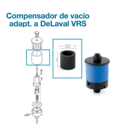 Repuestos adapt. para compensador de vacio Delaval VRS