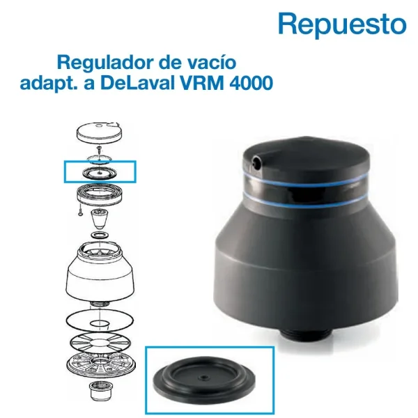 Membrana para regulador de vacío  VRM 4000 adapt. DeLaval 959275-02