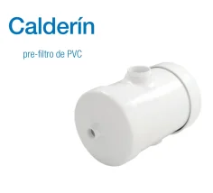 Calderín pre-filtro de PVC para bombas de vacio - 2 salidas