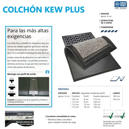colchon para vacas KEW PLUS de Kraiburg