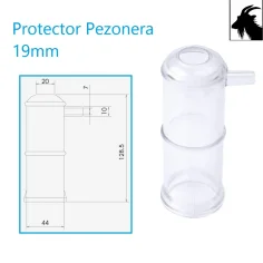 Protector para pezoneras cabras 19mm , compatible con carros de ordeño y salas de ordeño