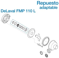 Repuestos adapt. bomba de leche Delaval FMP 110 L (99579691)