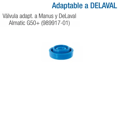 MEMBRANA AUTOMATICA  (DELAVAL) PARA G50 989917-01 (SILICONA)