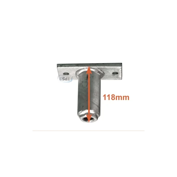 Pie de tanque galvanizado, altura : 120mm, adaptable con tanques Prominox & Alfa-Laval