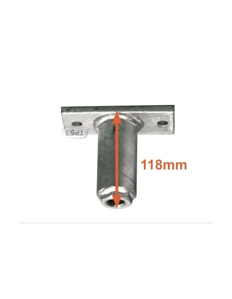 Pie de tanque galvanizado, altura : 120mm, adaptable con tanques Prominox & Alfa-Laval