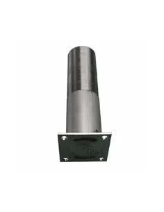 Pie de tanque inox Ø60mm , altura : 220mm Adaptable con tanques Japy