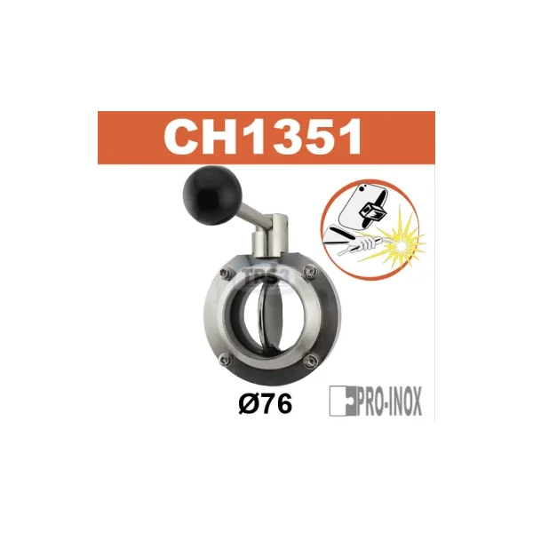 Válvula de purga soldada Ø76 (Pro-Inox)