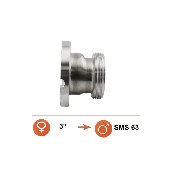 Mitades de cuerpo de válvula Definox DN76 / SMS 63