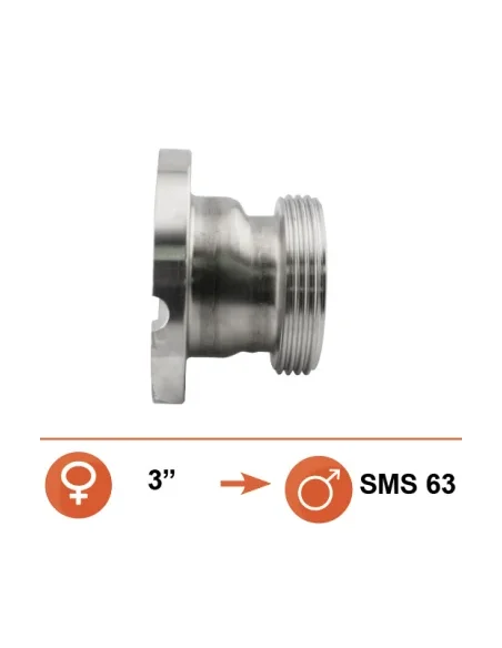 Mitades de cuerpo de válvula Definox DN76 / SMS 63