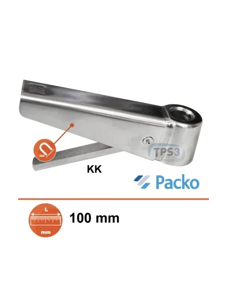 Puñado de válvula KK, L:100mm, tanques Packo