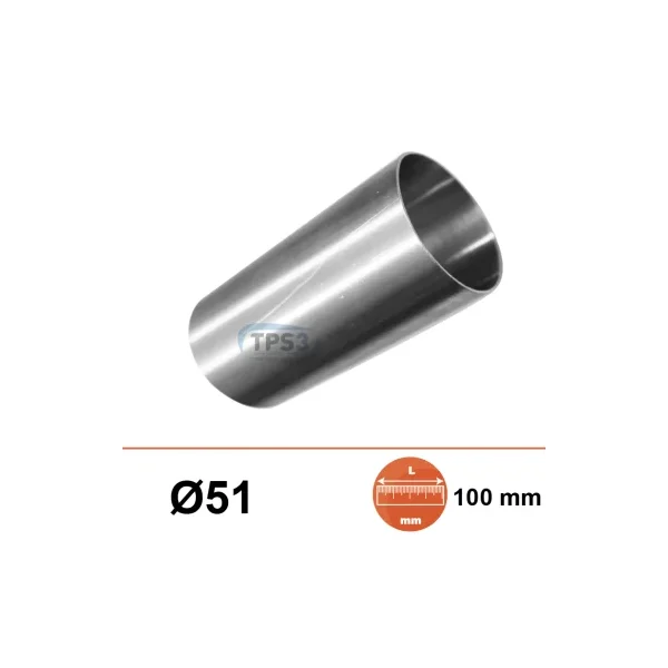 Manguito de acero inoxidable 51 L:100mm