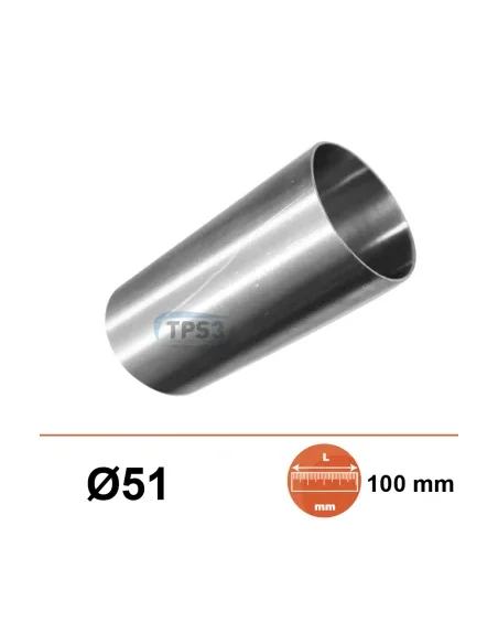 Manguito de acero inoxidable 51 L:100mm
