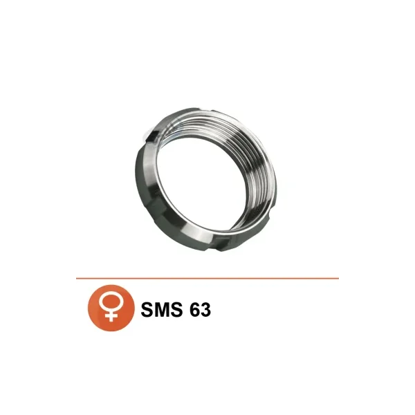 Ecrou SMS Ø63 inox 304