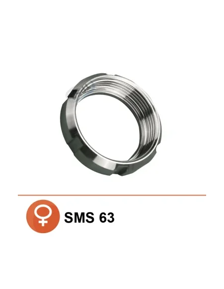 Ecrou SMS Ø63 inox 304