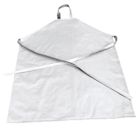 Delantal de Ordeño de PVC blanco con bolsillo