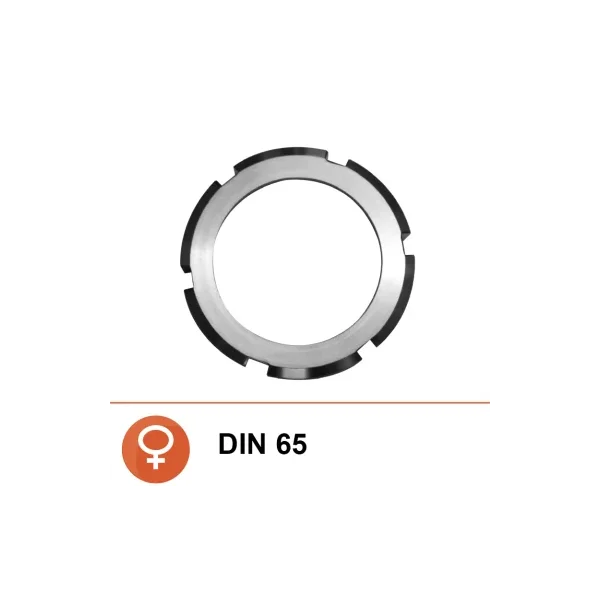 Tuerca DIN Ø65 acero inoxidable 304