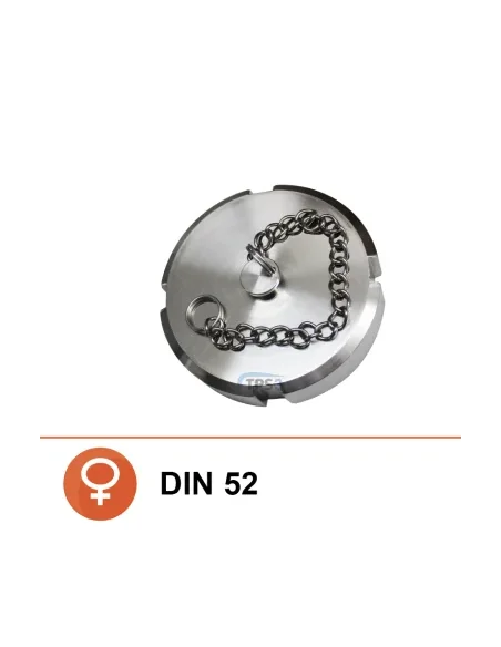 Tapón Hembra inox DIN Ø52