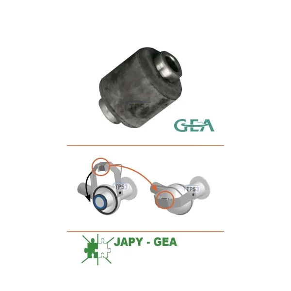 Rueda para salida autolimpiante inox Japy/GEA