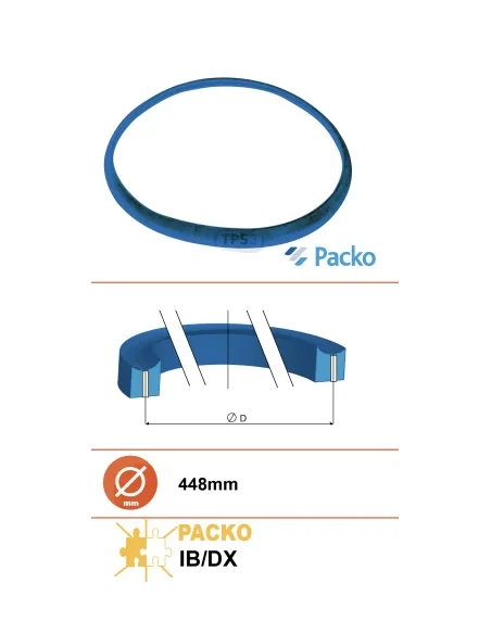 Junta Ø468x428 para agujero de observación Packo RM Tanks