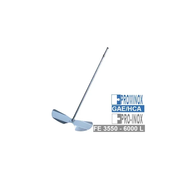 Cuchillas mezcladoras GAE/HCA (Prominox) y FE 3550- 6000L (Pro-Inox)