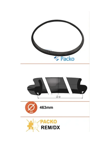 Junta de agulero de hombre Ø460 para tanques RM tanks (Packo)