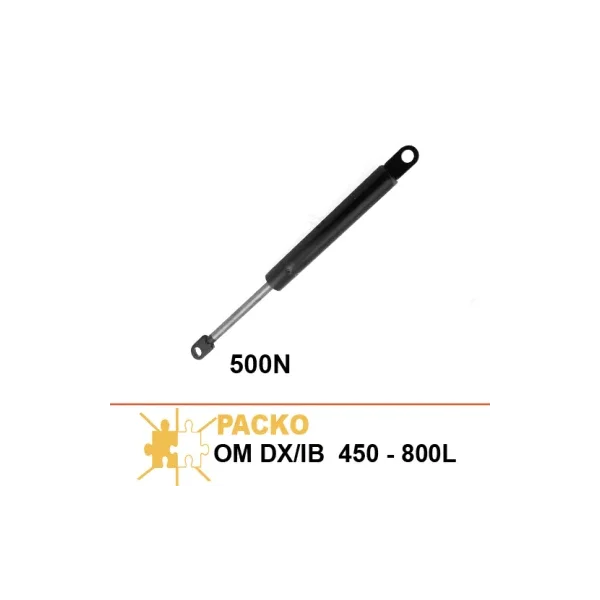 Muelle de gas de tapa 500N para tanques Packo OM DX/IB 450-800L