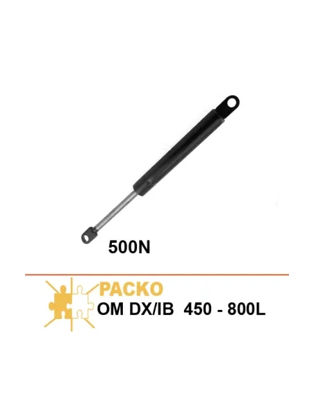 Muelle de gas de tapa 500N para tanques Packo OM DX/IB 450-800L