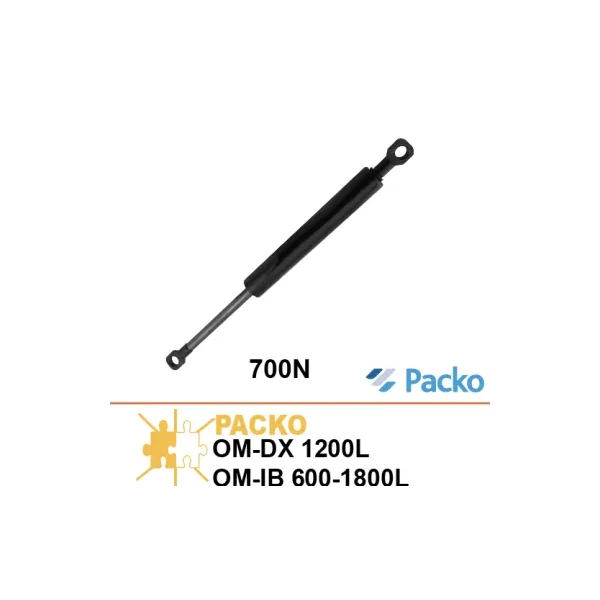 Muelle de gas de tapa "700N" para tanques Packo OMDX 1200L & OMIB 600-1800L