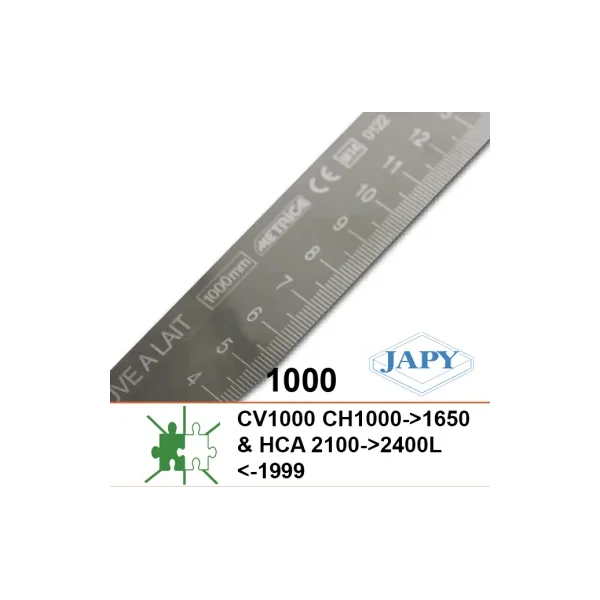 Regla de medición "1000" para tanques CV1000L/CH1100,1650/HCA2100,2400-1999