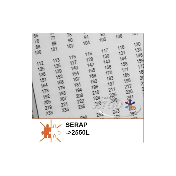 Tabla de medición para tanques Serap 2550L