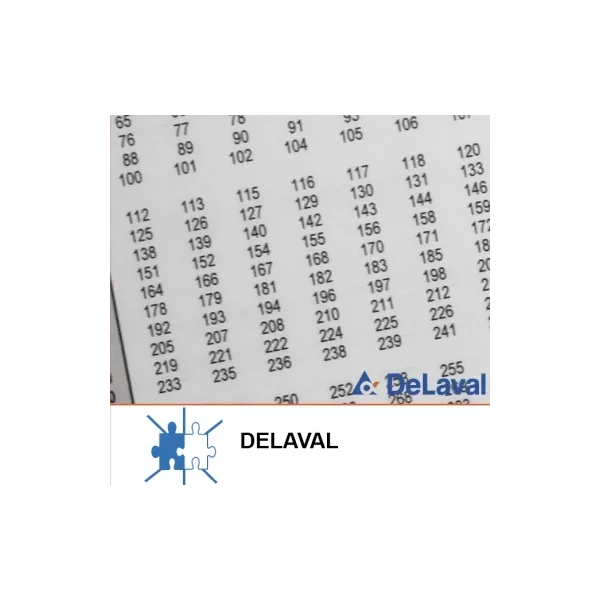 Tabla de medición para tanques Delaval
