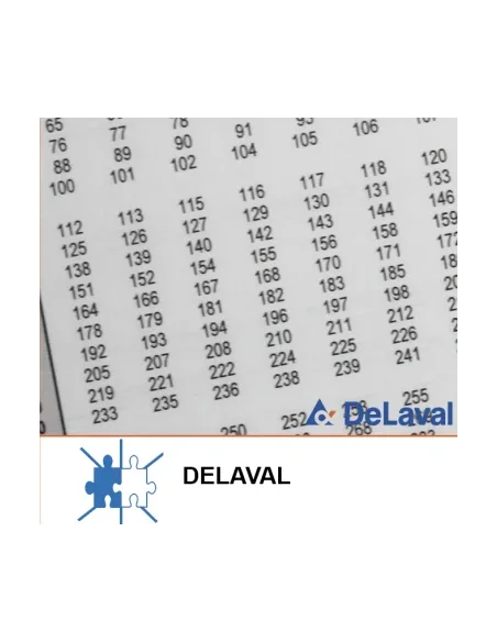 Tabla de medición para tanques Delaval