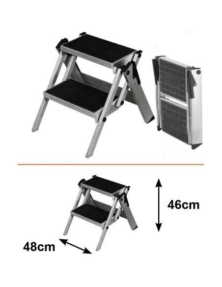 Escabel antideslizante 2 marchas (h:46cm : L:48cm)